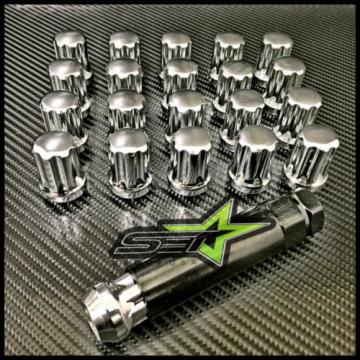 20 CHROME SPLINE LUG NUTS 14X1.5 | CHEVY CAMARO | CADILLAC CTS | CTS-V