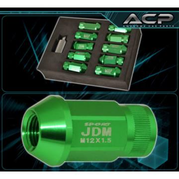 For Mazda 12Mmx1.5Mm Locking Lug Nuts Track Extended Open 20 Pieces Unit Green