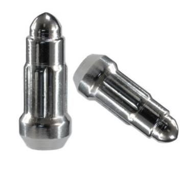 20 PIECE LOCKING BULLET STYLE LUG NUTS | TRIPLE CHROME PLATED | 12x1.25 THREAD