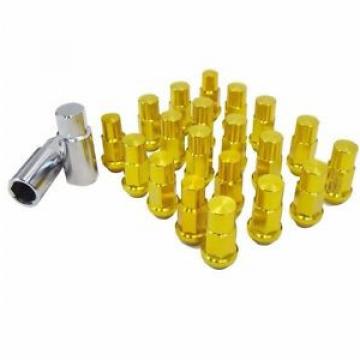 M12X1.25mm Aluminum Wheel Lug Nuts 20Pcs w/ Lock Impreza WRX STI BRZ Forester