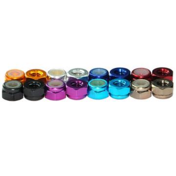 M5 Aluminum Alloy Nylon Lock Nut Multi-Color QTY 10