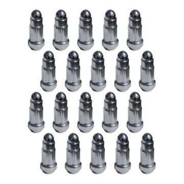 20 Piece Chrome Bullet Style Locking Lug Nuts 7/16&#034; Inch Thread Pitch