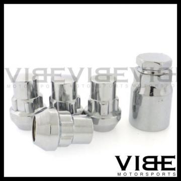 (4) 14X1.5 CHROME WHEEL LUG NUT LOCKS 4 PIECES