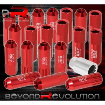 FOR HONDA 12x1.5MM LOCKING LUG NUTS EURO DTM WHEELS RIMS THREAD 20PCS UNIT RED