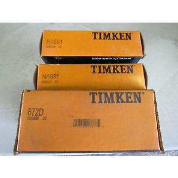 Timken 672D/NA691 Double Row Tapered Bearing Set