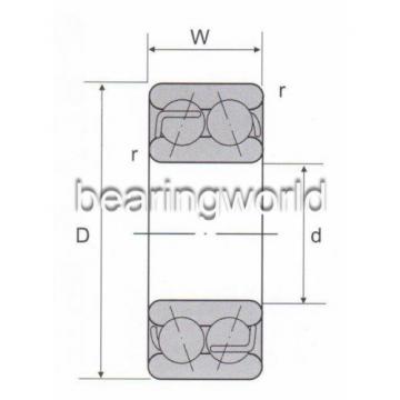 5307 ZZ Double Row Shielded Angular Contact Bearing 35mm x 80mm x 34.9mm