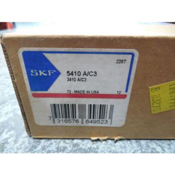 NEW SKF 5410 A/C3 / 3410 A/C3 Double Row Angular Contact Ball Bearing Set