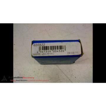 NTN BEARINGS 6203ZZ DEEP GROOVE BALL BEARING SINGLE ROW DOUBLE SHIELD, NEW