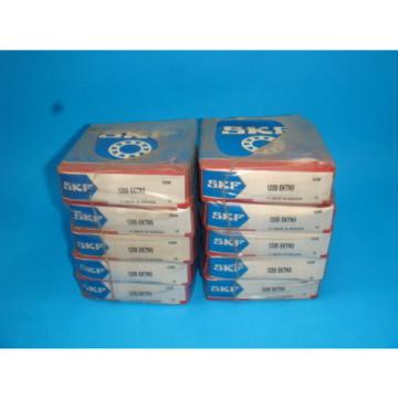 NEW LOT OF 5, SKF 1209-EKTN9, BALL BEARING DOUBLE ROW SELF ALIGNING, NEW IN BOX