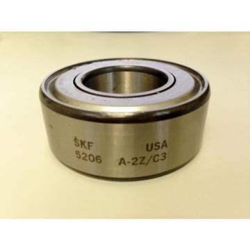 SKF Double Row Ball Bearing, 5206 A-2Z / C3