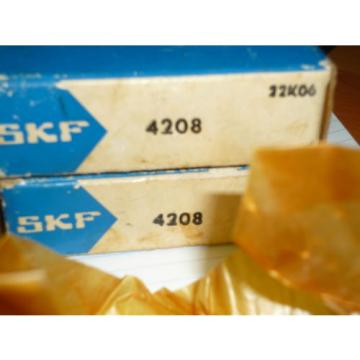 Pair New in Box 4208 SKF Bearings Deep groove ball bearings, double row