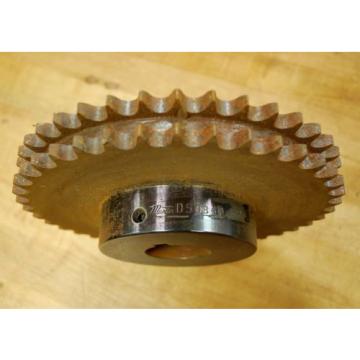 Martin D50B40 Double Row Chain Sprocket 1 5/8&#034; Keyway - NEW