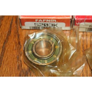 (Lot of 2) Fafnir Torrington 5203-K Double Row Angular Contact Bearings * NEW *