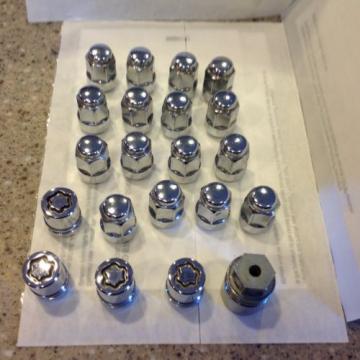 OEM Honda Acura Chrome Lug Nut Set (x20) Great Condition NEW Set 12 X1.5MM LOCKs