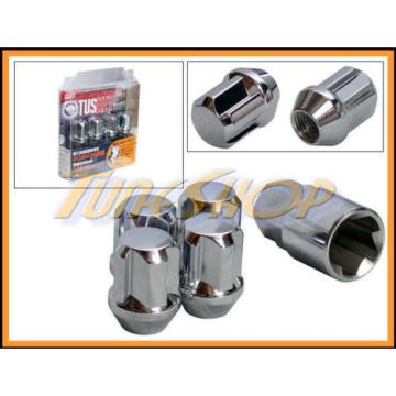 KICS 4 TUSKEY SPECIAL LOCK 12X1.25 1.25 ACORN WHEELS RIM LUG NUTS CLOSE CHROME N