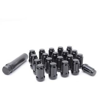 20pc Black Spline Locking lug nuts with key Fits Subaru Nissan Infiniti 12x1.25