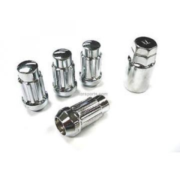 4 EXTENDED XL SPLINE WHEEL LOCK LUG NUTS 14X1.5 M14 1.5 ACORN CLOSE END 1.9 TALL