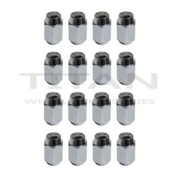 16 Piece Acorn Style Chrome Lug Nuts 12x1.25 Thread Pitch