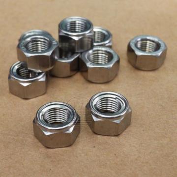 Select Size M3 - M20 304 Stainless Steel Lock Nuts Hex Self-lock Nuts