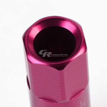 20X RACING RIM EXTENDED ACORN TUNER  WHEEL LOCK LUG NUTS+1X ADAPTER KEY PINK