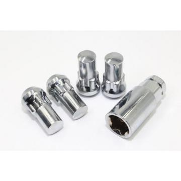 24 Chrome Lug Nuts Locks Combo 14x1.5 1.75&#034; Tahoe Escalade Silverado Suburban