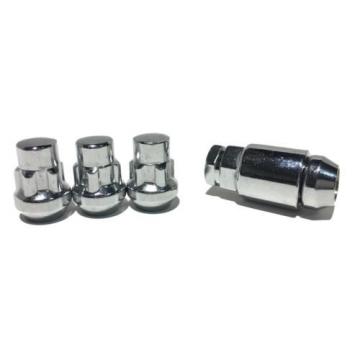 Lugs and Locks Set | 5pc 1/2&#034; Wheel Lock Nuts | 16 1/2&#034; Chrome Lug Nuts | FORD