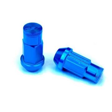 GODSPEED BLUE EXTENDED M12 X 1.25MM T4 LUG NUTS NUT WITH LOCK SUBARU WRX STI