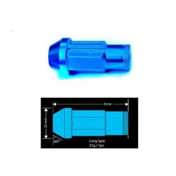 GODSPEED BLUE EXTENDED M12 X 1.25MM T4 LUG NUTS NUT WITH LOCK SUBARU WRX STI