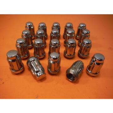 #7 Miatamecca Chrome Cap Lock Lug Nut Set