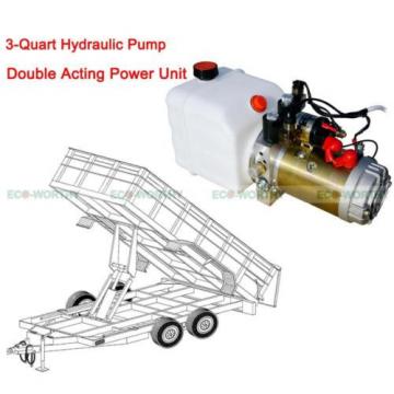 3 Quart 12Volt DC Doubleacting High Quality Hydraulic Dump Trailer Pump