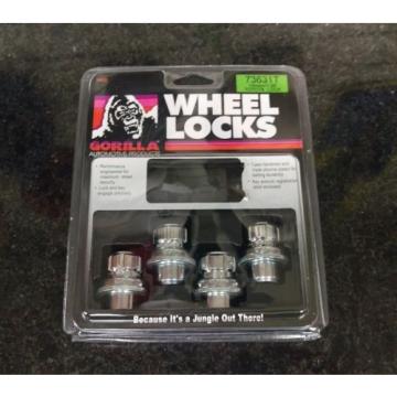 Gorilla Automotive - Chrome Flat Standard Mag Wheel Locks with Washer