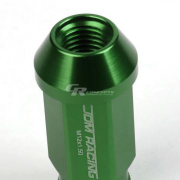 FOR DTS/STS/DEVILLE/CTS 20X RIM ACORN TUNER ALUMINUM WHEEL LUG NUTS+LOCK GREEN