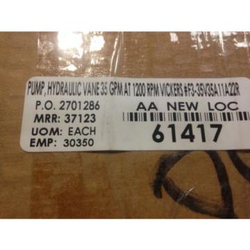 Eaton Vickers F3 35V35A 11A22R Hydraulic  Pump