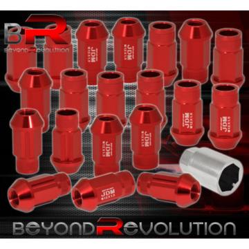 For Cadillac M12X1.5 Locking Lug Nuts Drifting Heavy Duty Aluminum 20Pc Set Red