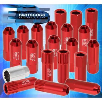 FOR CHEVY 12x1.5MM LOCKING LUG NUTS THREAD PITCH DRAG PERFORMANCE RIMS SET RED