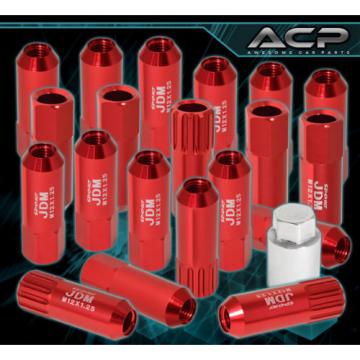 FOR SUZUKI M12x1.25 LOCKING LUG NUTS SPORT RACING HEAVY DUTY ALUMINUM SET RED