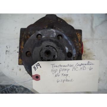 ALLIS CHALMERS HD5 HD6 HYDRAULIC TRACTOMOTIVE CORP Pump