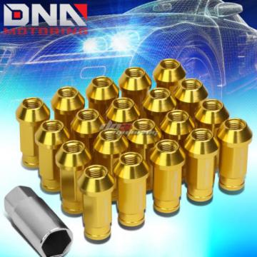 20 PCS GOLD M12X1.5 OPEN END WHEEL LUG NUTS KEY FOR DTS STS DEVILLE CTS