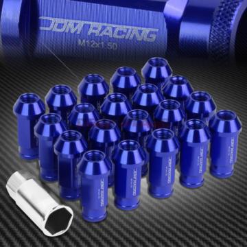 FOR CAMRY/CELICA/COROLLA 20 PCS M12 X 1.5 ALUMINUM 50MM LUG NUT+ADAPTER KEY BLUE