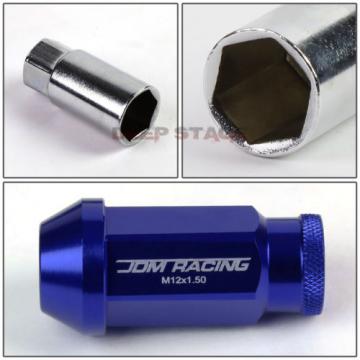 FOR CAMRY/CELICA/COROLLA 20 PCS M12 X 1.5 ALUMINUM 50MM LUG NUT+ADAPTER KEY BLUE