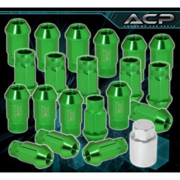 FOR SUZUKI M12x1.25MM LOCKING LUG NUTS 20PC VIP ALUMINUM ANODIZED GREEN