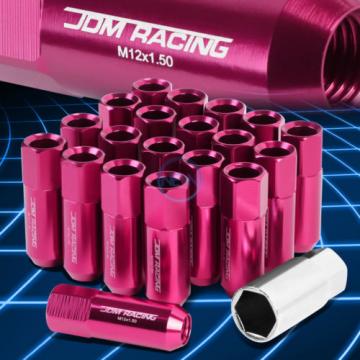 20pcs M12x1.5 Anodized 60mm Tuner Wheel Rim Acorn Lug Nuts Deville/CTS Pink