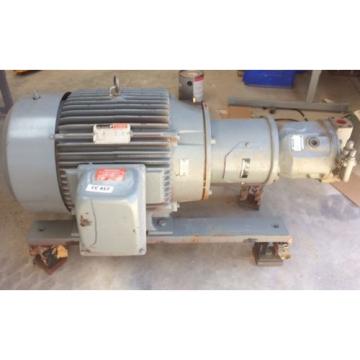 Rexroth Hydraulic Pump MDL AA10VS071 w Reliance 40 HP Motor DUTY MASTER 3 PH