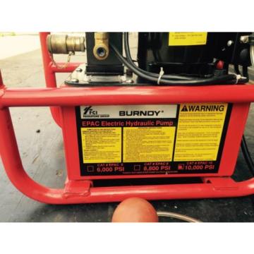 Electric Burndy EPAC 10,000psi Hydraulic  Pump