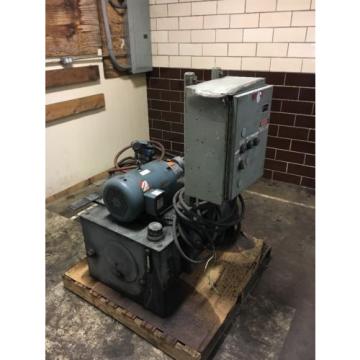 Hydraulic Tank Assembly W/ Baldor Motor &amp; Eaton 71/2 Hp 3 Phase Pump