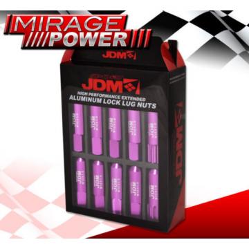 FOR GMC M12x1.5 LOCKING LUG NUTS OPEN END EXTEND ALUMINUM 20 PIECE SET PURPLE