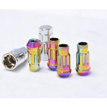 MONSTER LUG NUT LOCK 4 PIECE SET 14x1.50 STEEL NEO CHROME