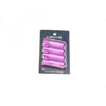 NRG 400 Series Extended Lug Nut Lock Set of 4 PURPLE 12 x 1.5mm LN-L40BK aluminu