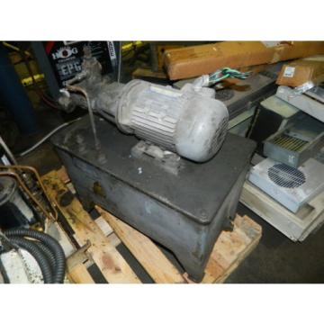 2 HP AC Motor w/ Continental Hydraulic and Tank, PVR66B0BRF01F, Used Pump