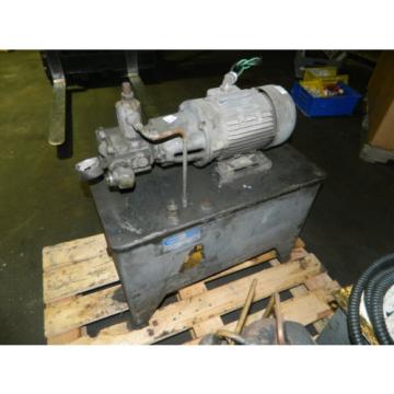 2 HP AC Motor w/ Continental Hydraulic and Tank, PVR66B0BRF01F, Used Pump